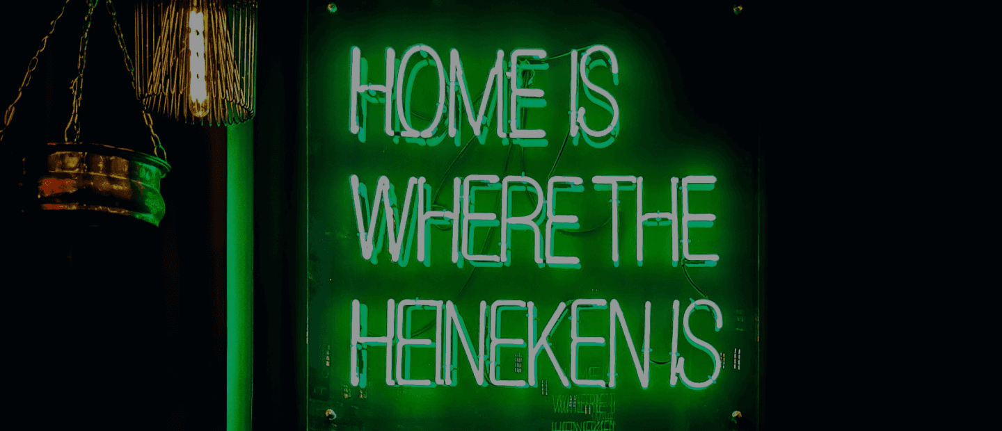 home is where the heineken is
